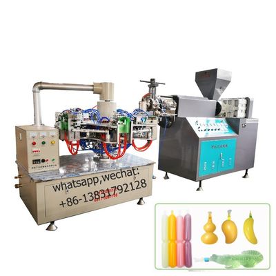 LDPE HDPE 15kw 2 μηχανών μπουκαλιών σωλήνων γλειφιτζουριών πάγου αυτόματος φυσώντας σταθμός